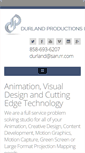 Mobile Screenshot of durlandproductions.com