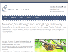 Tablet Screenshot of durlandproductions.com